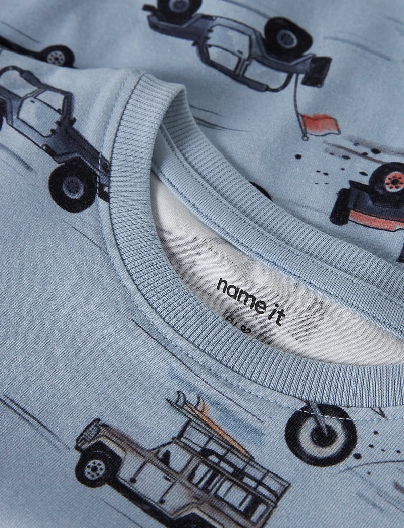 name it - NMMHELSA NREG SS TOP - kurzärmelige - blue fog - 3