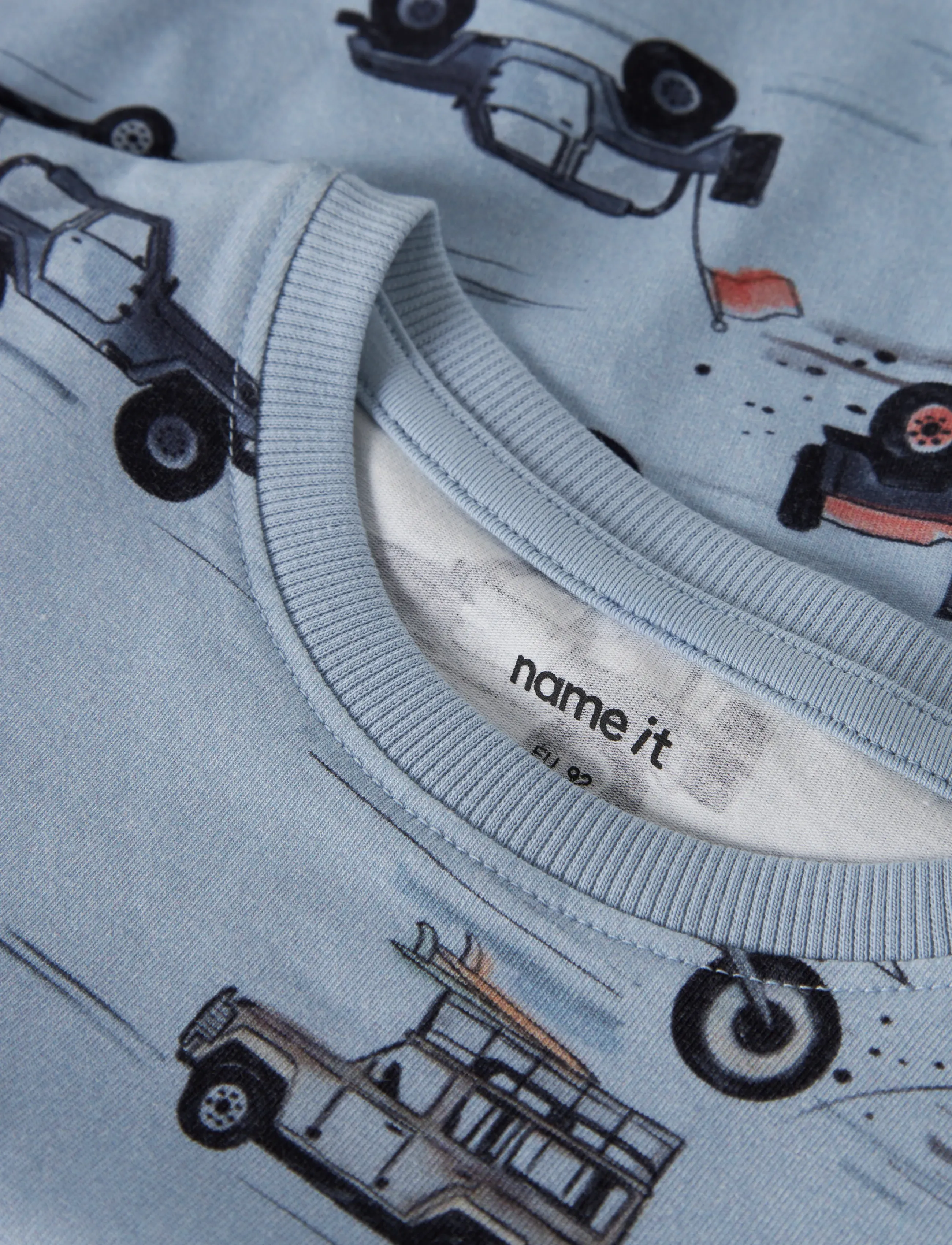 name it - NMMHELSA NREG SS TOP - t-shirts - blue fog - 3