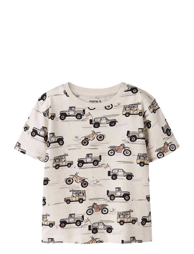 name it - NMMHELSA NREG SS TOP - kurzärmelige - peyote melange - 0