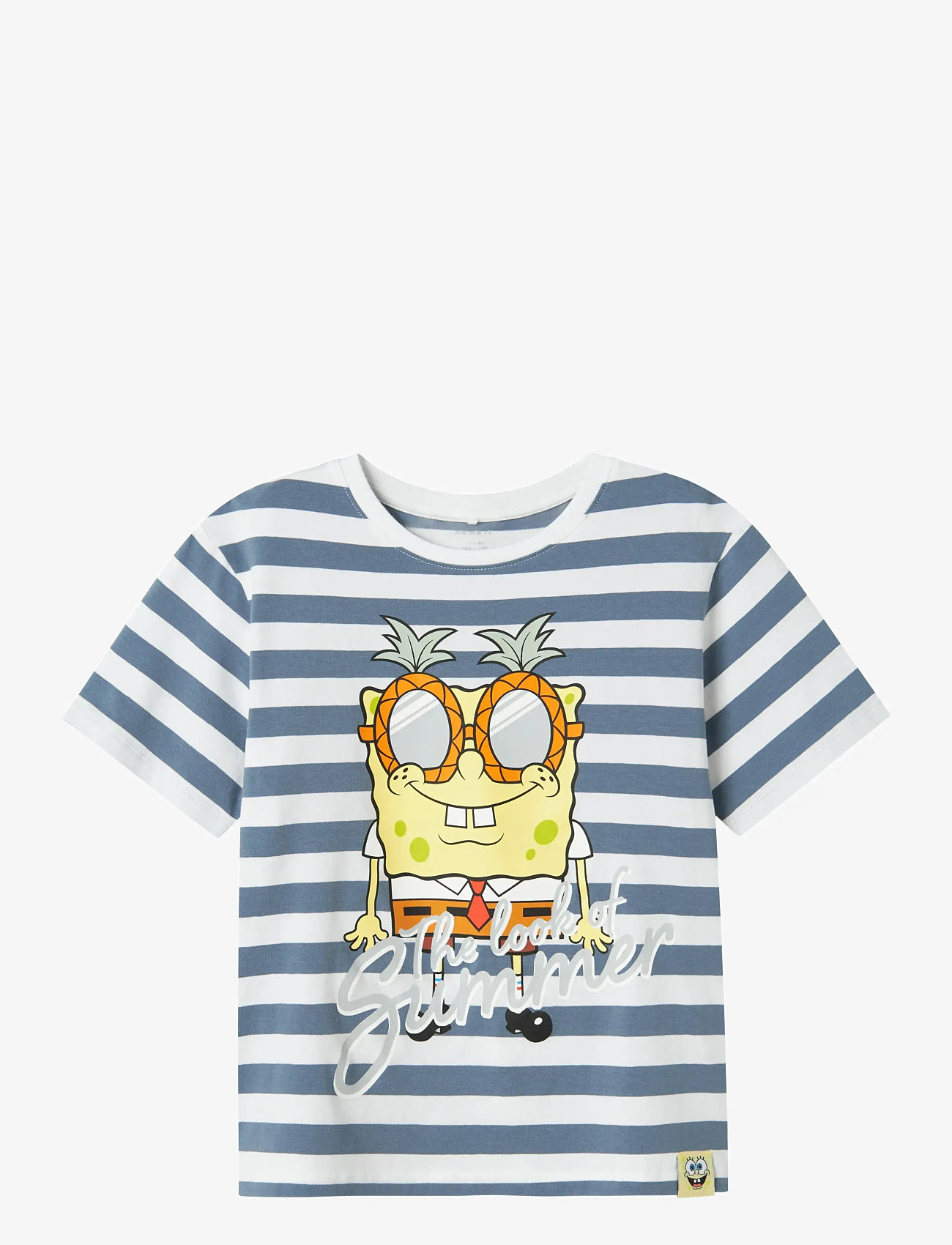 name it - NKMMANSA SPONGSB NREG SS TOP BOX CPLG - lühikeste varrukatega t-särgid - blue mirage - 0