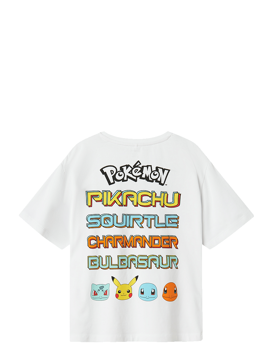 name it - NKMMAT POKEMON NREG SS TOP BOX SKY - marškinėliai trumpomis rankovėmis - bright white - 2