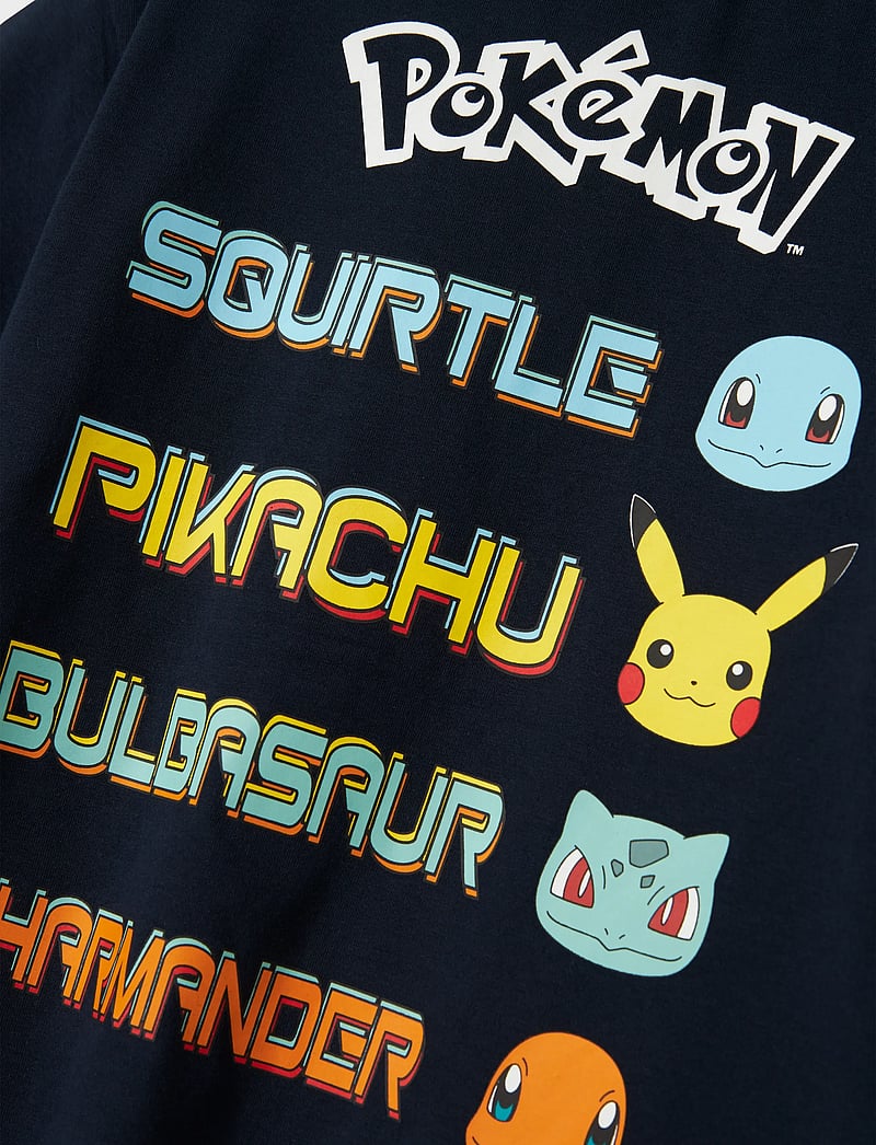 name it - NKMMAT POKEMON NREG SS TOP BOX SKY - kurzärmelige - navy blazer - 2