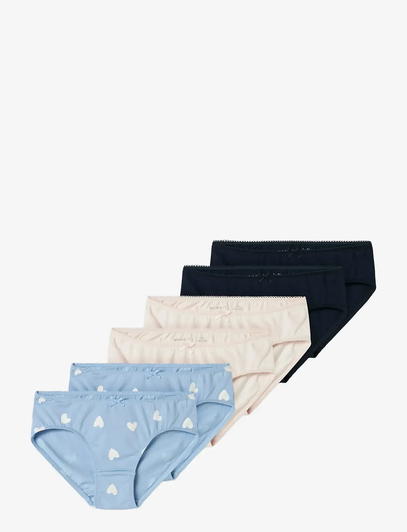name it - NKFBRIEFS 6P HEARTS NOOS - aluspüksid - serenity - 0