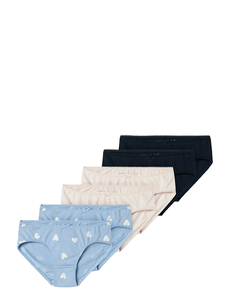 name it - NKFBRIEFS 6P HEARTS NOOS - slips - serenity - 0