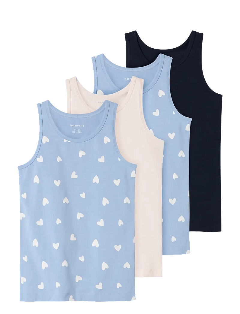 name it - NKFTANK TOP 4P HEARTS NOOS - Ærmeløs undertrøje - serenity - 0
