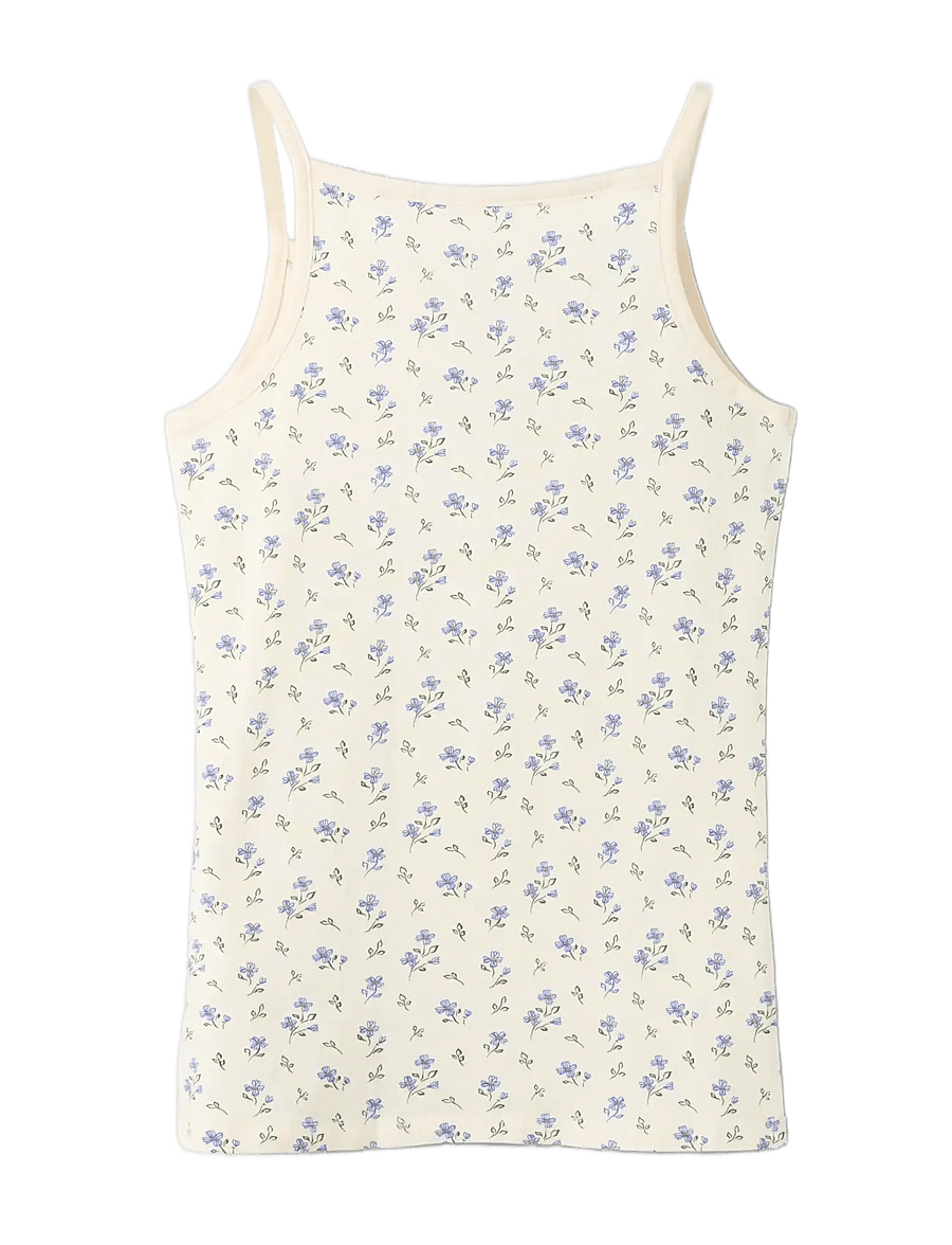 name it - NKFSTRAP TOP 4P AOP NOOS - tanktops - buttercream - 1