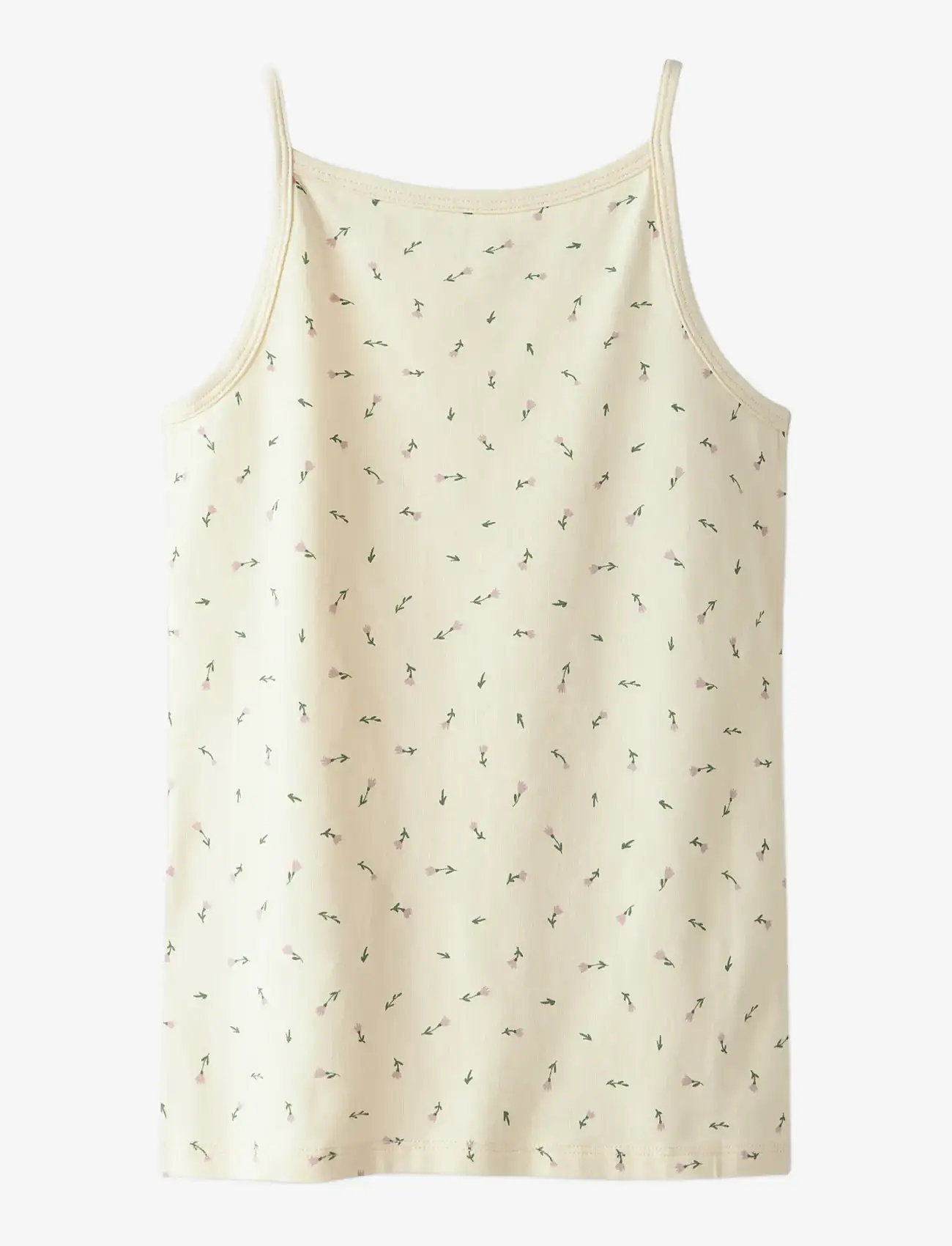 name it - NKFSTRAP TOP 4P AOP NOOS - efterårstøj - buttercream - 1