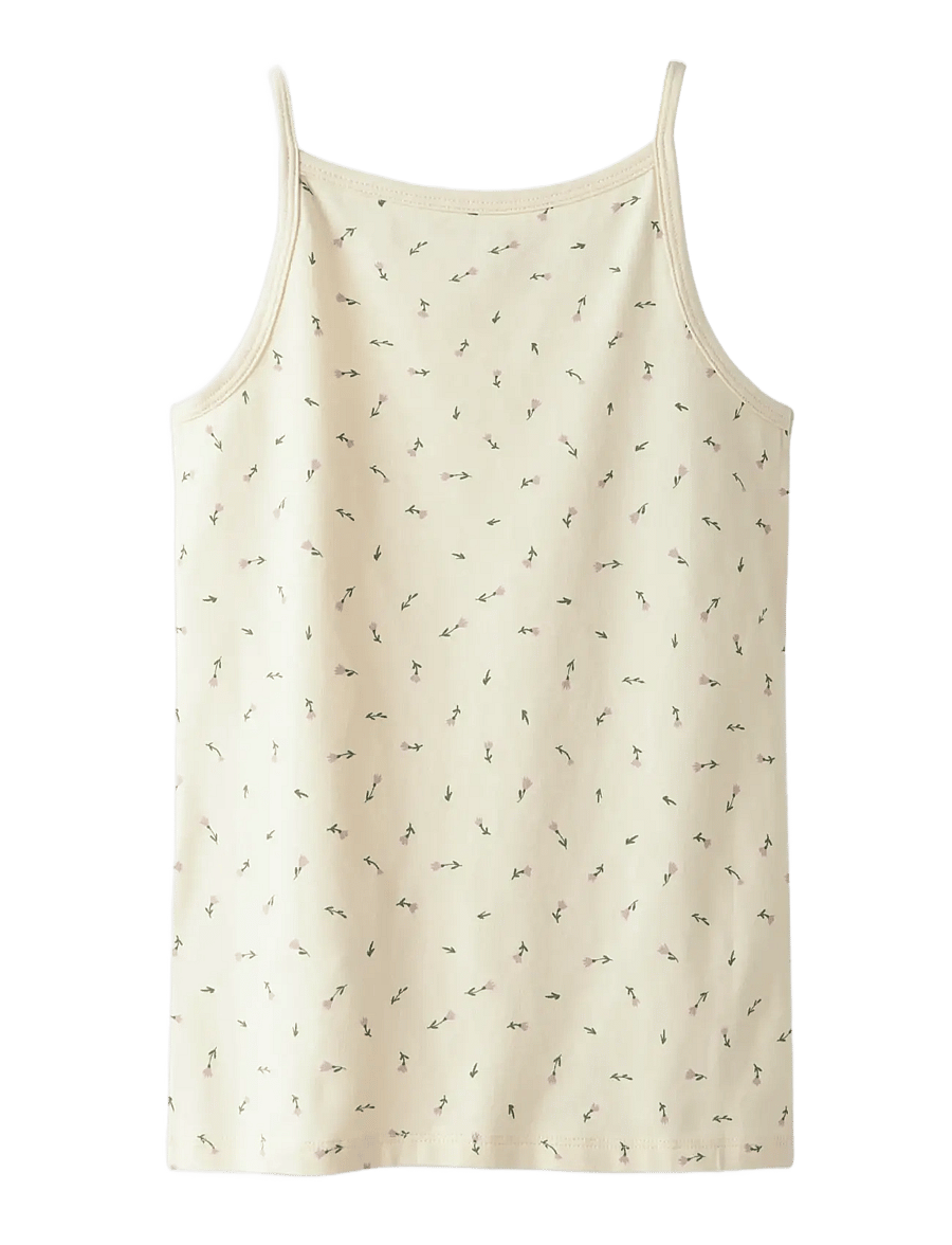 name it - NKFSTRAP TOP 4P AOP NOOS - tanktops - buttercream - 1