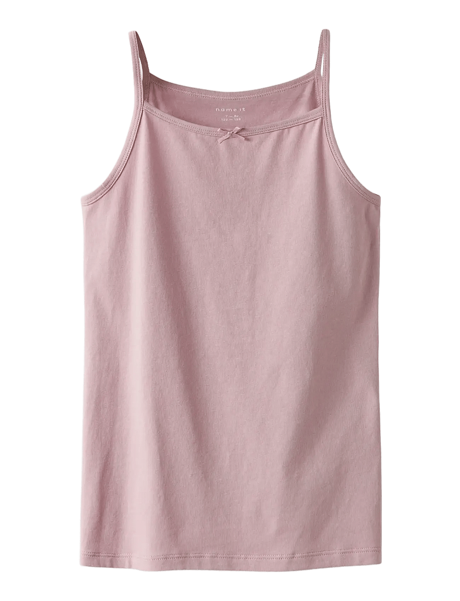 name it - NKFSTRAP TOP 4P AOP NOOS - tanktops - buttercream - 2