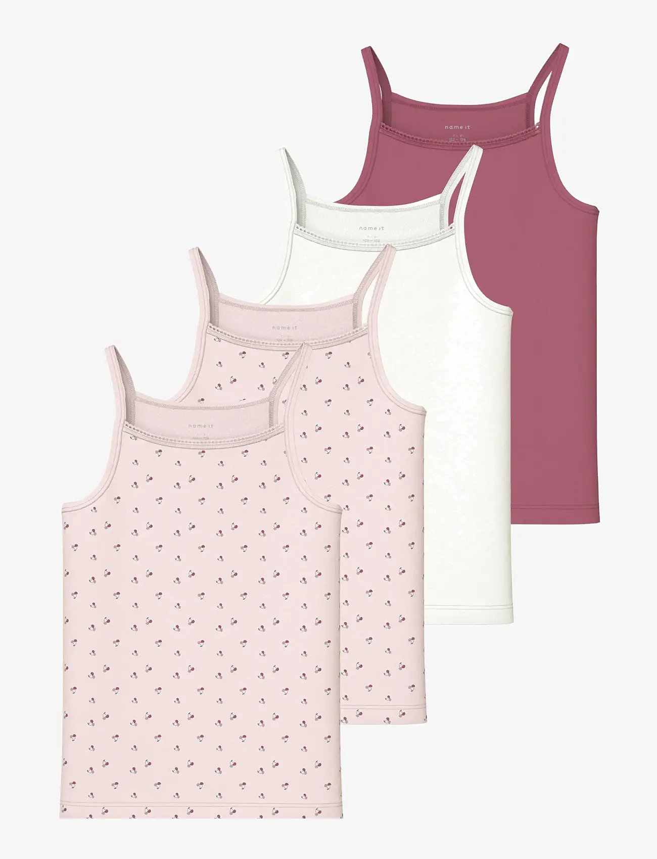 name it - NKFSTRAP TOP 4P AOP NOOS - Ærmeløs undertrøje - mauve morn - 0