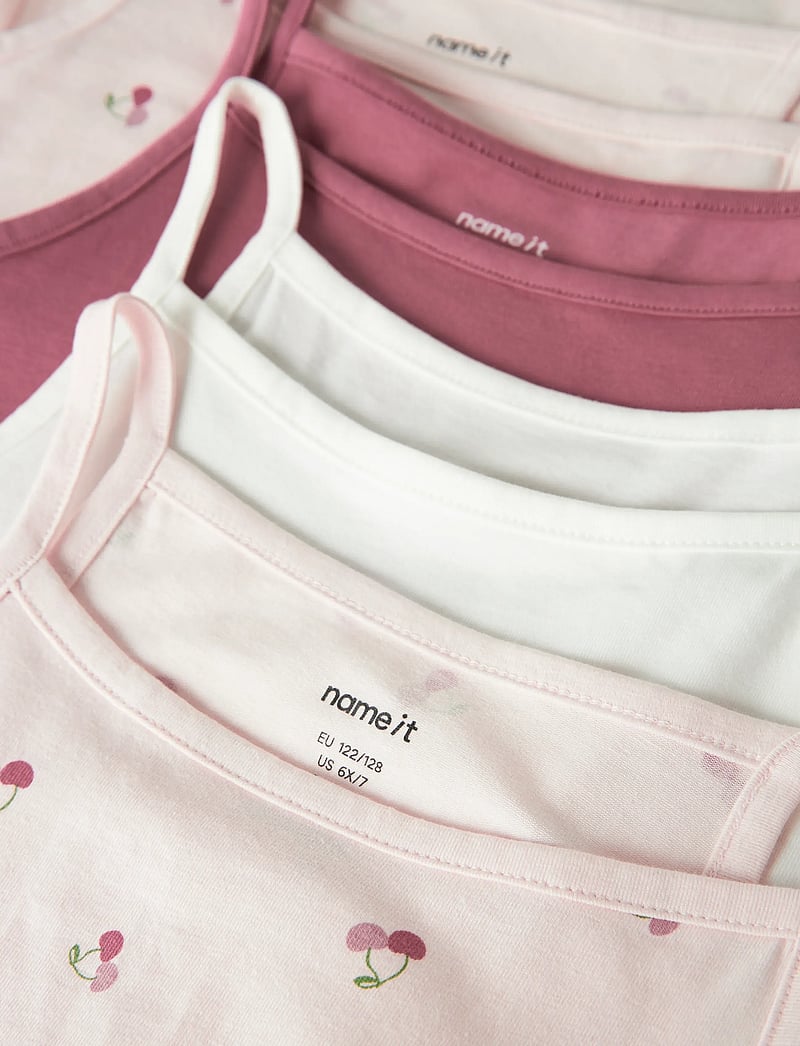 name it - NKFSTRAP TOP 4P AOP NOOS - tanktops - mauve morn - 4