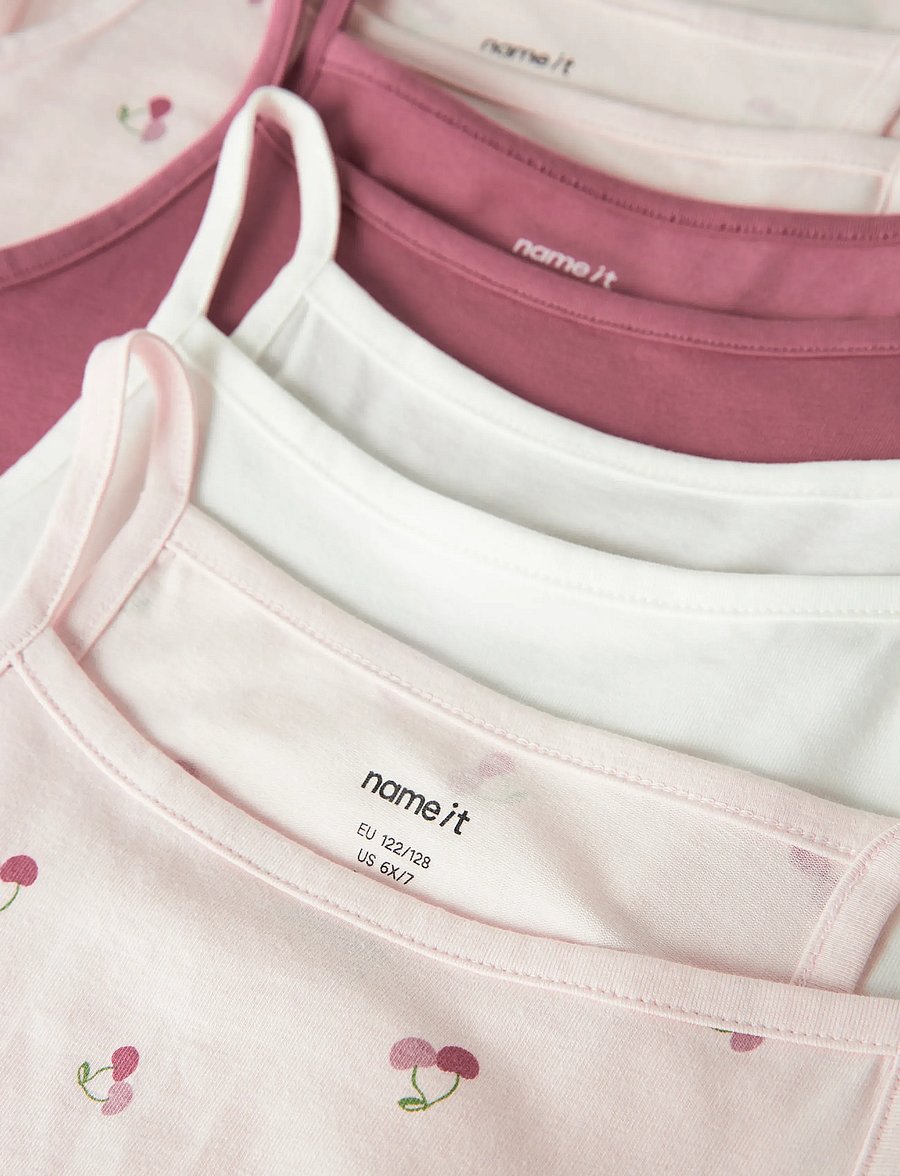 name it - NKFSTRAP TOP 4P AOP NOOS - tanktops - mauve morn - 4