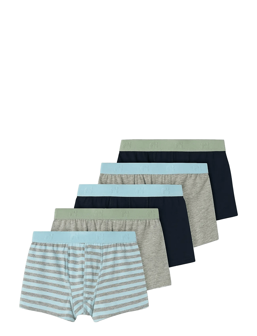 name it - NKMBOXER 5P AOP NOOS - underbukser - aquamarine - 0