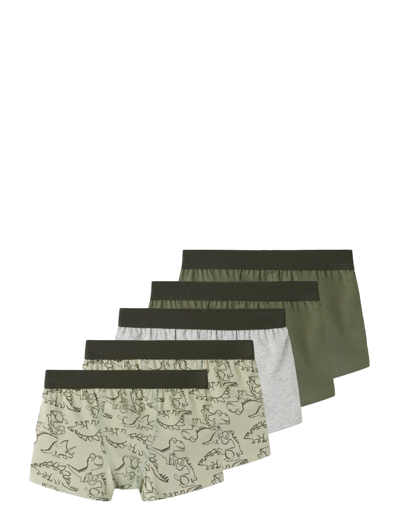 name it Nkmboxer 5P Aop Noos, 86, Green, Undertøj > Underbukser, Børn