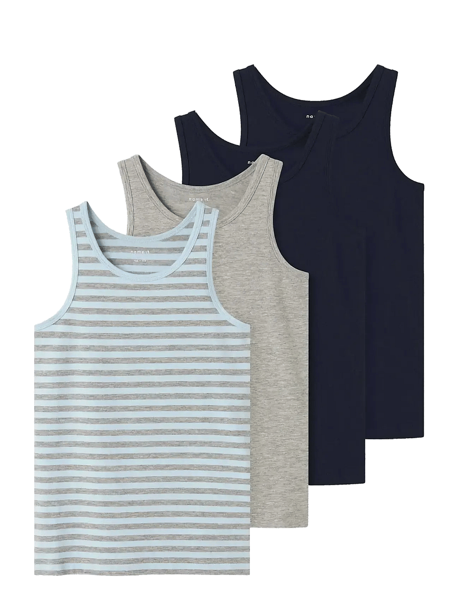 name it - NKMTANK TOP 4P AOP NOOS - tanktops - aquamarine - 0