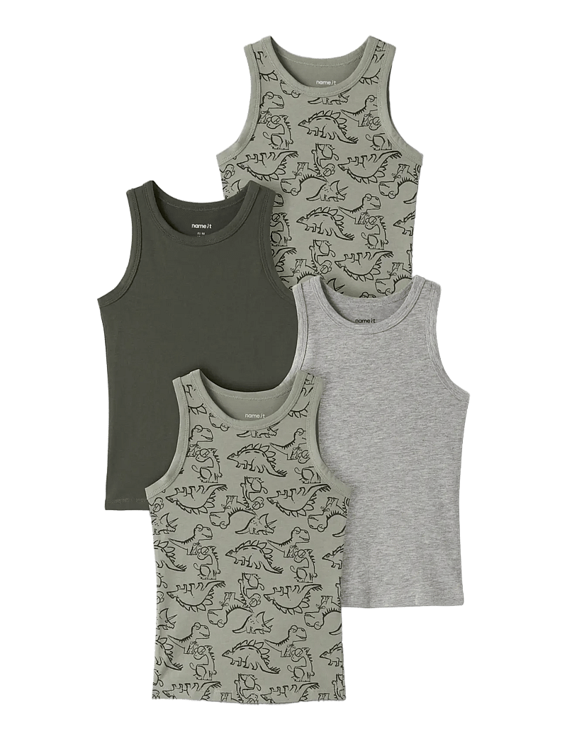 name it - NKMTANK TOP 4P AOP NOOS - tanktops - seagrass - 0