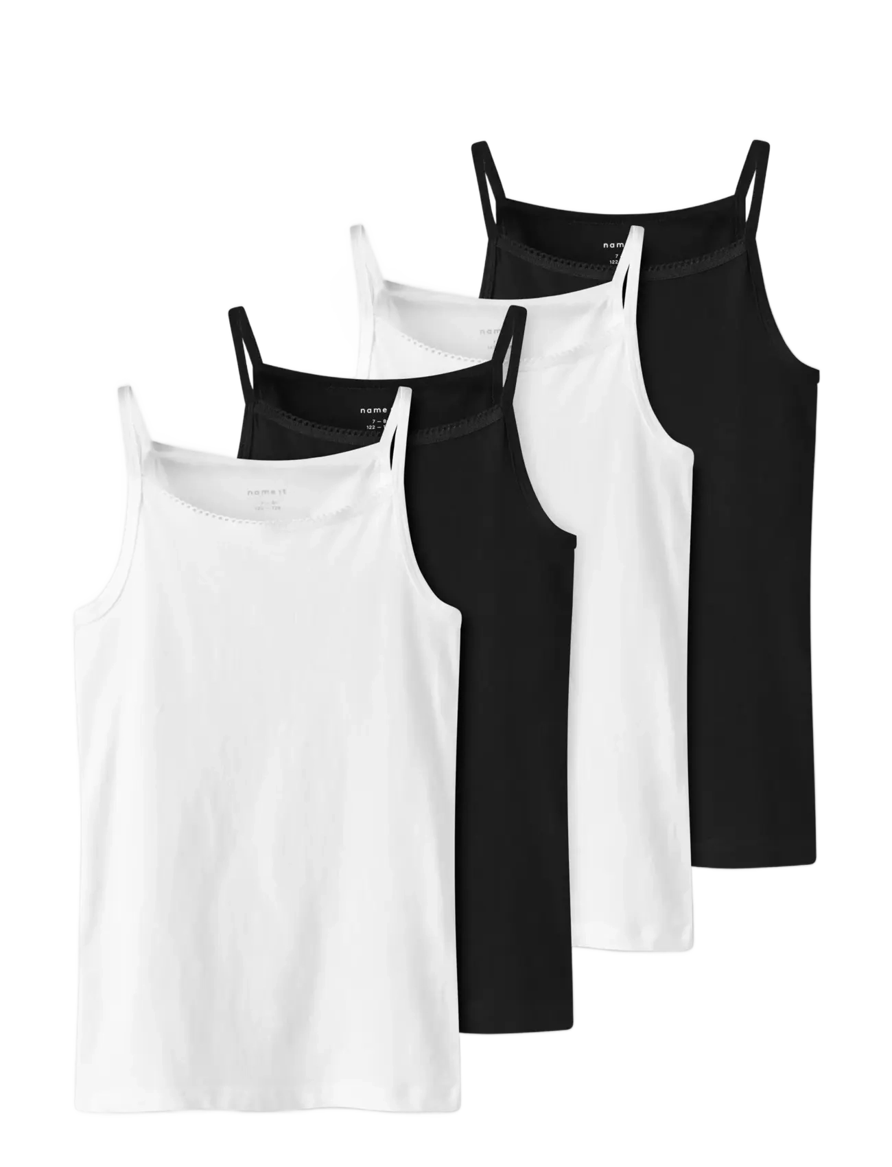 name it NKFSTRAP TOP 4P SOLID NOOS - Undertøj - BLACK / black