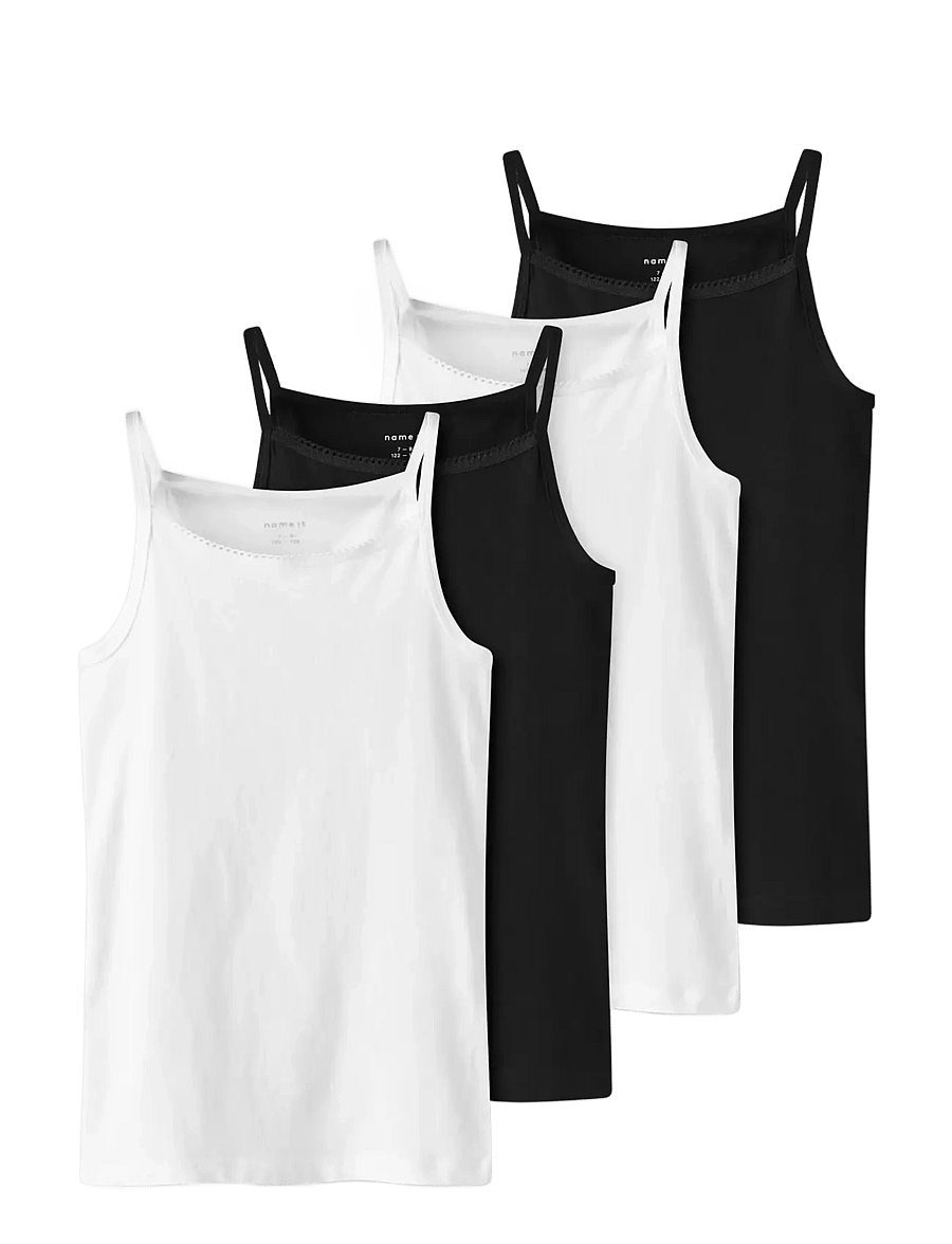 name it - NKFSTRAP TOP 4P SOLID NOOS - toppar - black - 0
