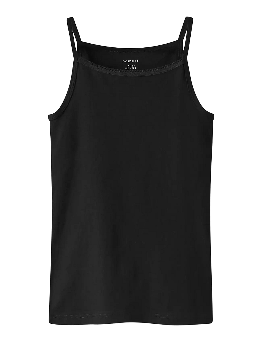 name it - NKFSTRAP TOP 4P SOLID NOOS - toppar - black - 1