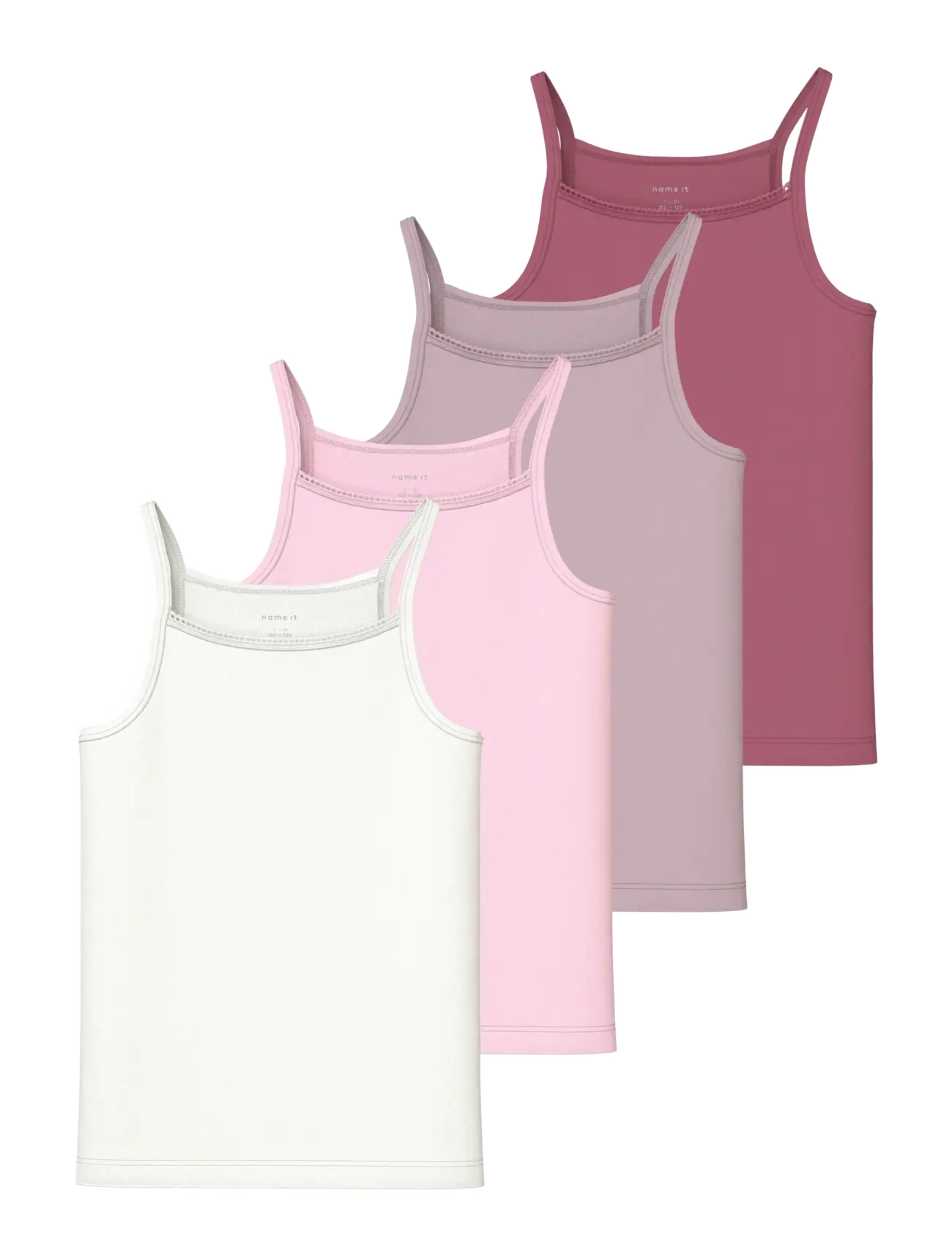 name it NKFSTRAP TOP 4P SOLID NOOS - Underwear - ROSE WINE / pink/rose