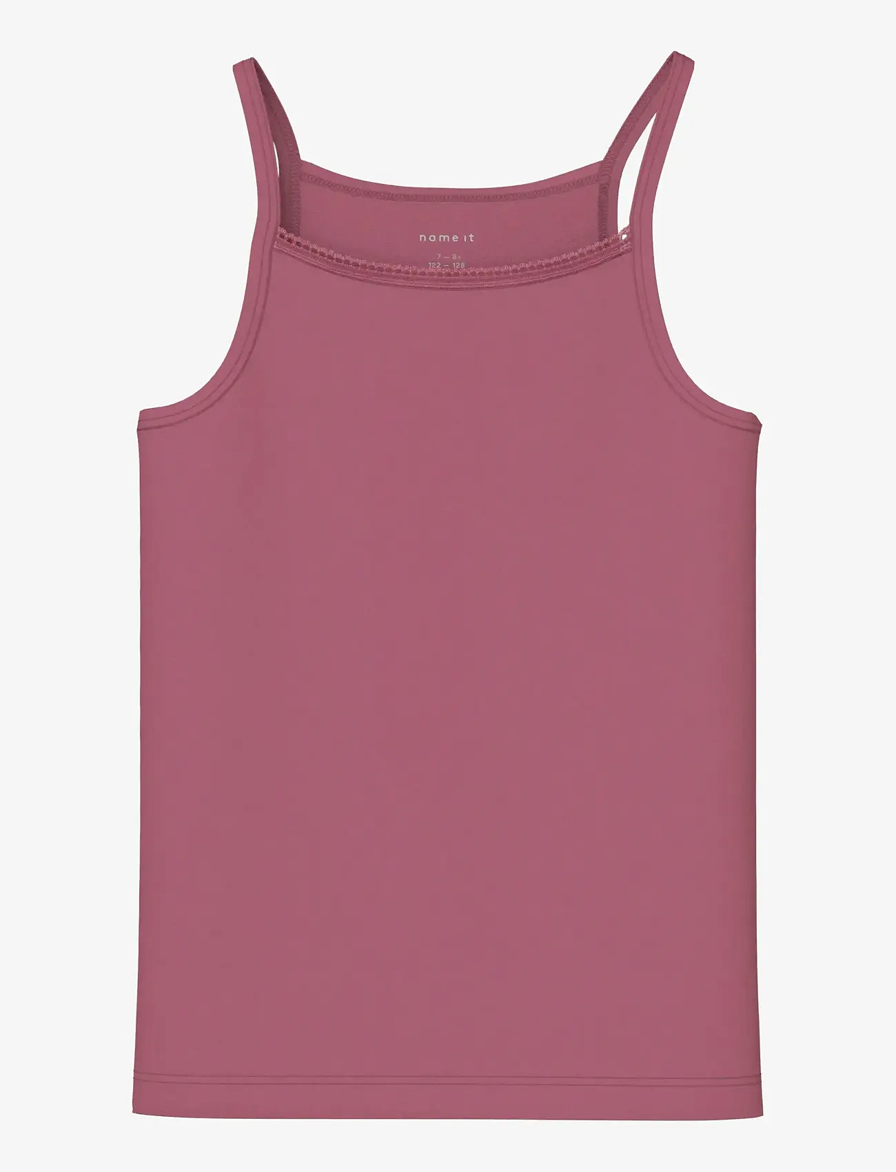 name it - NKFSTRAP TOP 4P SOLID NOOS - herbstliche kleidung - rose wine - 3