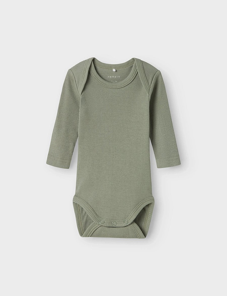 name it - NBNBODY 5P LS SOLID RIB NOOS - multipack bodys - china blue - 3