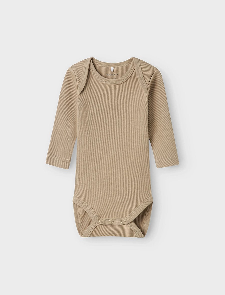 name it - NBNBODY 5P LS SOLID RIB NOOS - multipack bodys - china blue - 5