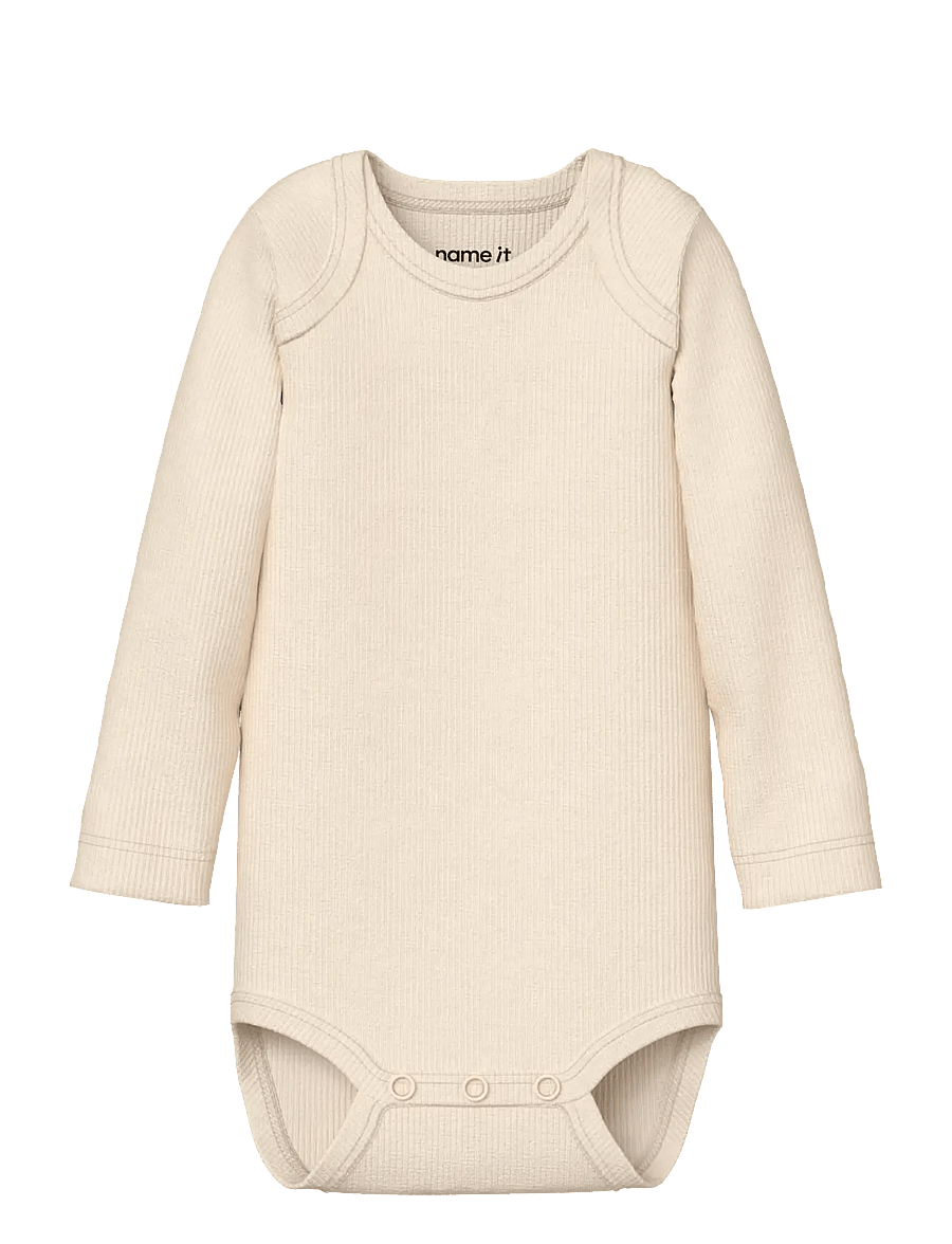 name it - NBNBODY 5P LS SOLID RIB NOOS - bodide mitmikpakk - coca mocha - 2