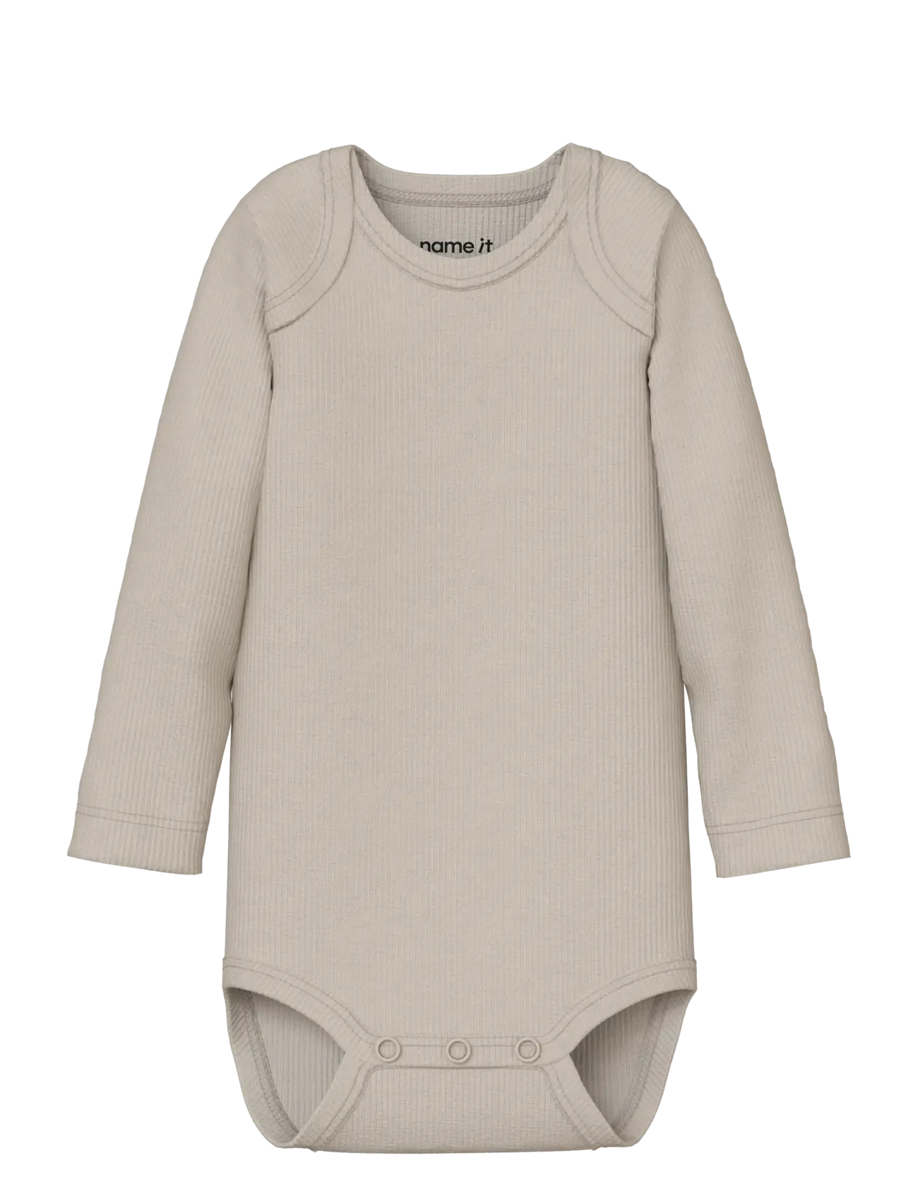 name it - NBNBODY 5P LS SOLID RIB NOOS - long-sleeved - coca mocha - 5