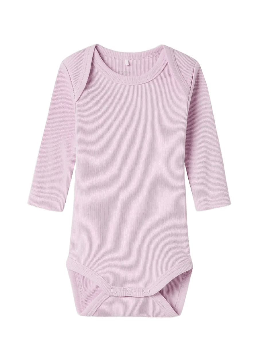 name it - NBNBODY 5P LS SOLID RIB NOOS - bodyer i multipack - winsome orchid - 2