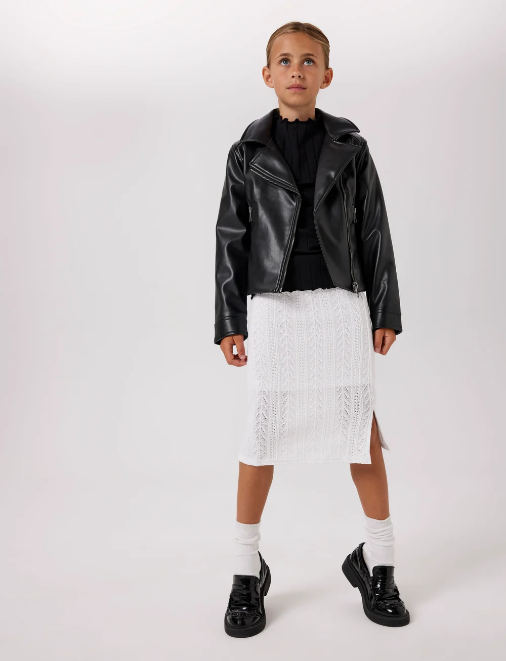 name it - NKFMADINA PU JACKET TB - einkaufen nach alter von - black - 0