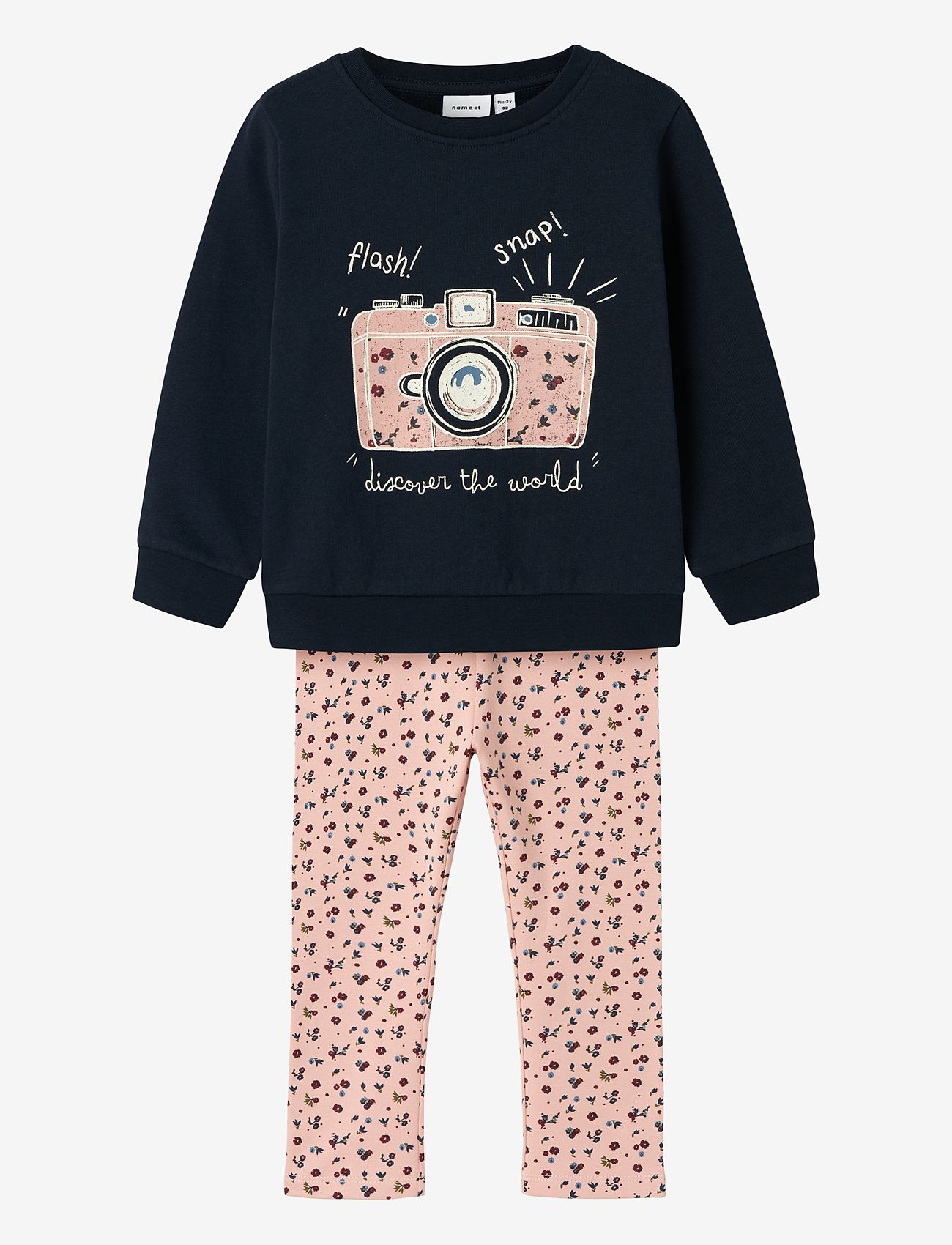 name it - NMFOLIANA SWEAT SET BRU - dark sapphire - 0