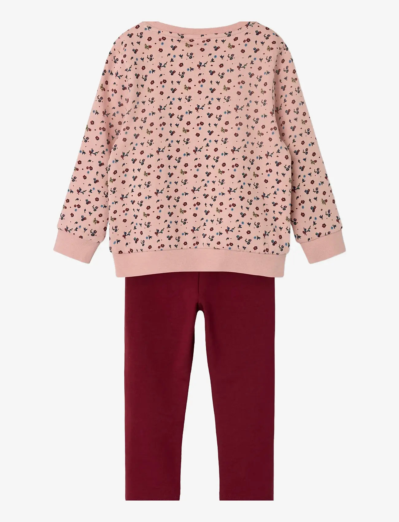 name it - NMFOLIANA SWEAT SET BRU - mellow rose - 1