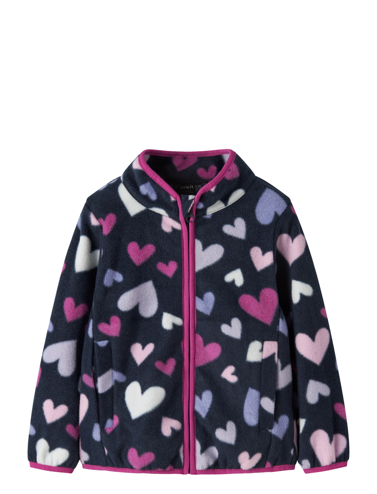 name it NMFMEEKO FLEECE JACKET AOP2 NOOS - Fleecejacken - DARK SAPPHIRE / navy