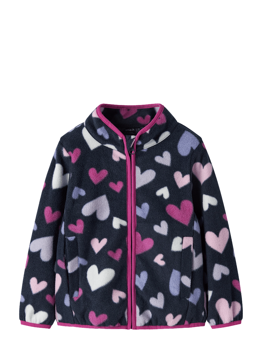 name it - NMFMEEKO FLEECE JACKET AOP2 NOOS - dark sapphire - 0