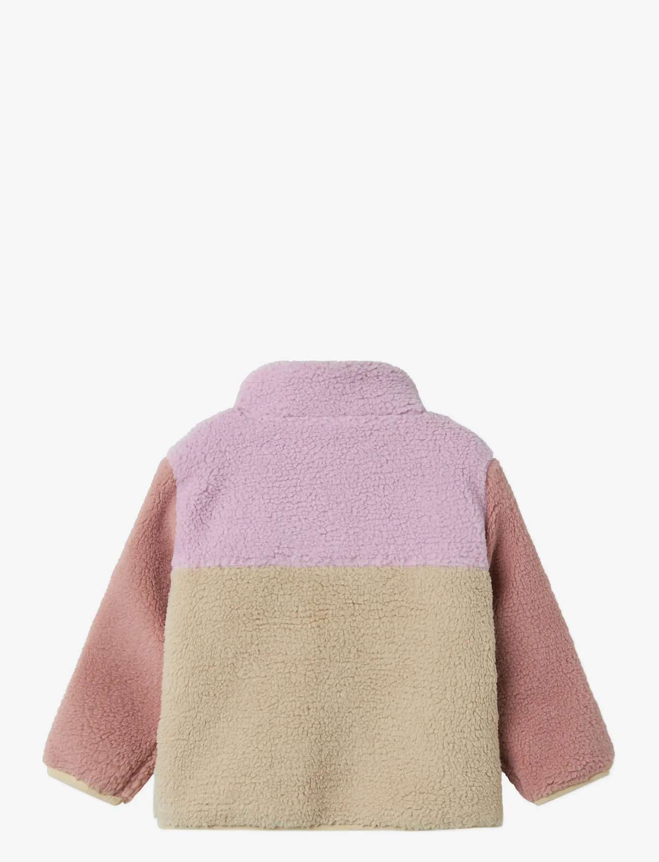 name it - NMFMONICA TEDDY JACKET BLOCK - herbstjacken - orchid bouquet - 1