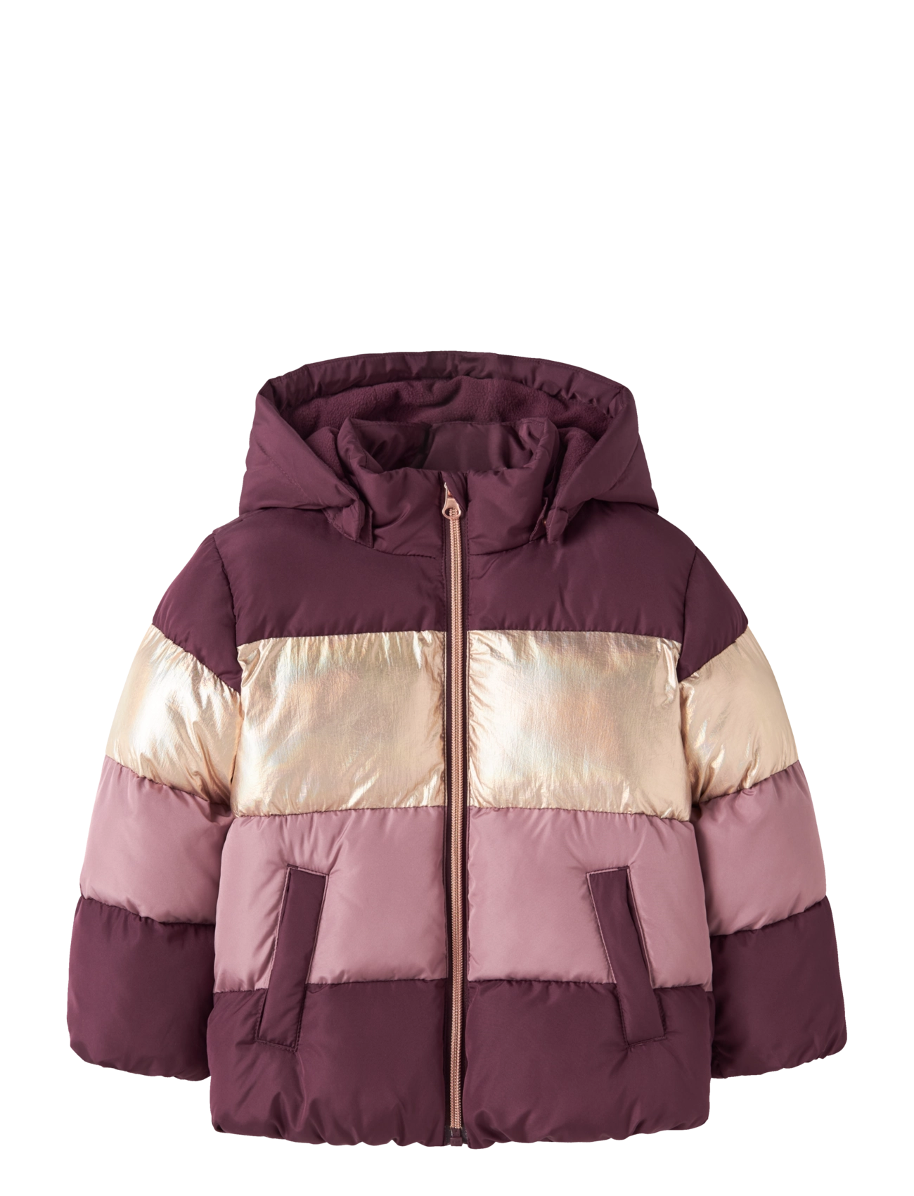 name it NMFMILLE PUFFER JACKET1 - Lõbu välitingimustes - FIG / burgundy