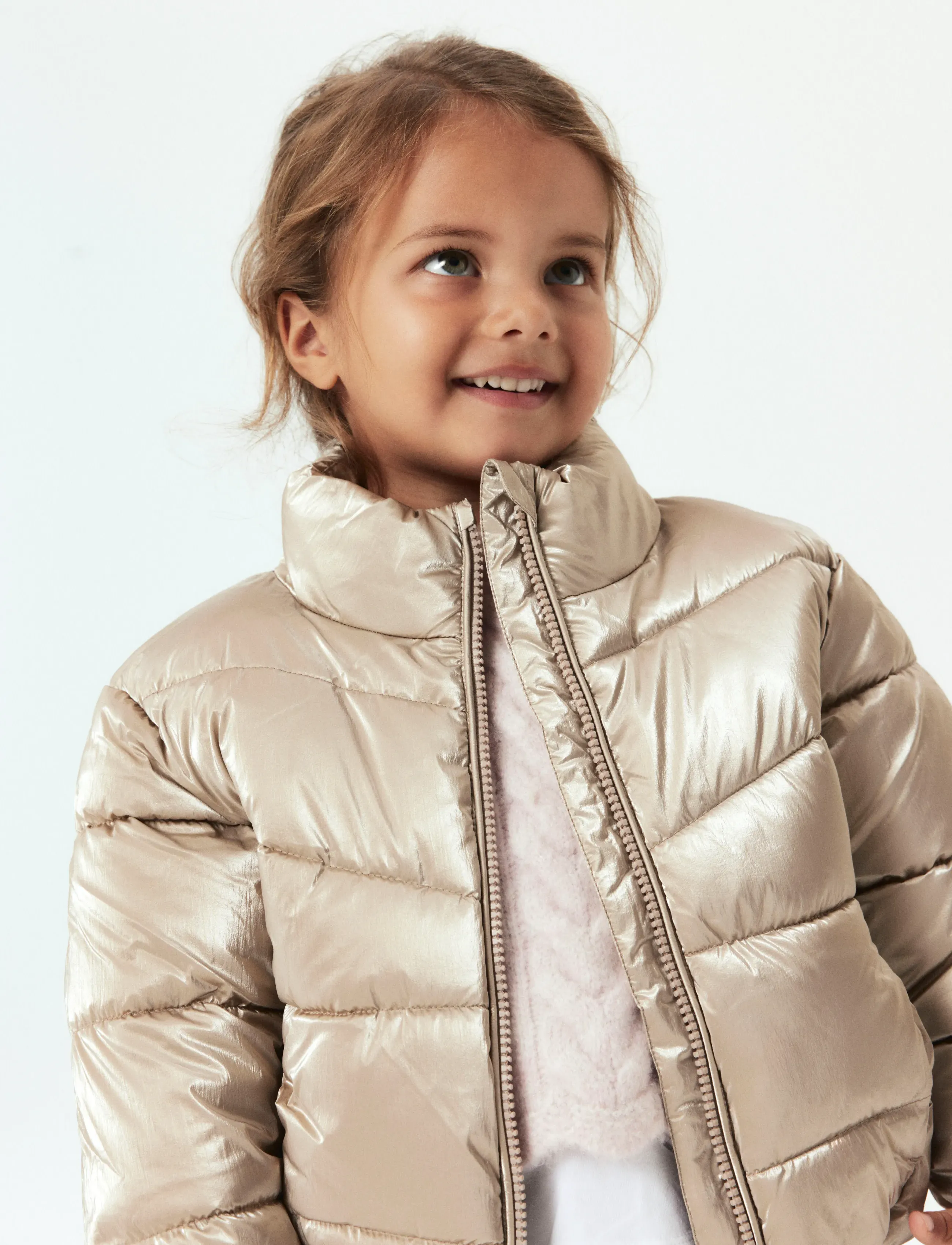 name it - NMFMANON PUFFER JACKET - talvejoped - frosted almond - 0