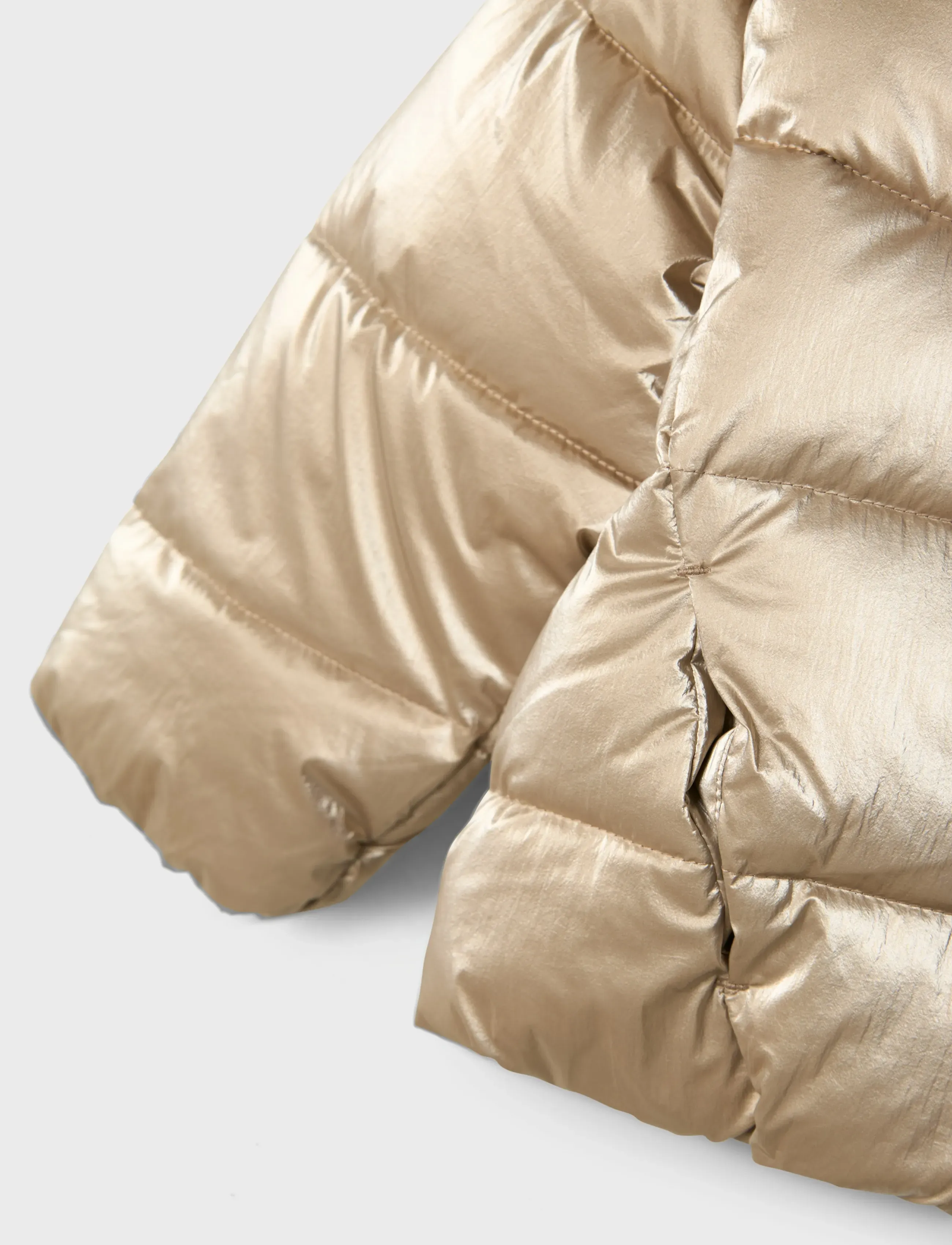 name it - NMFMANON PUFFER JACKET - talvejoped - frosted almond - 3