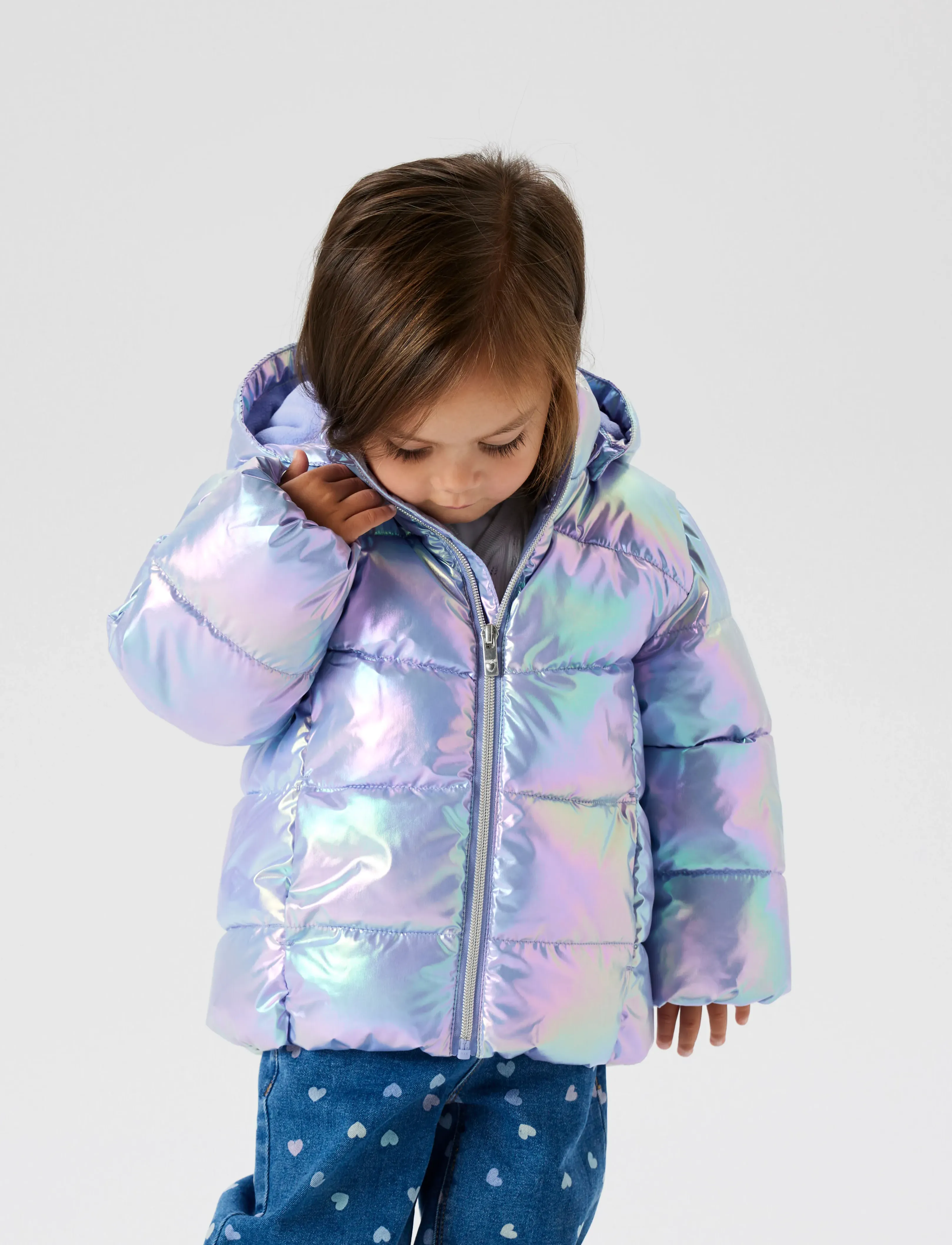 name it - NMFMOLINA PUFFER JACKET SHINY - laveste priser - pastel lilac - 4