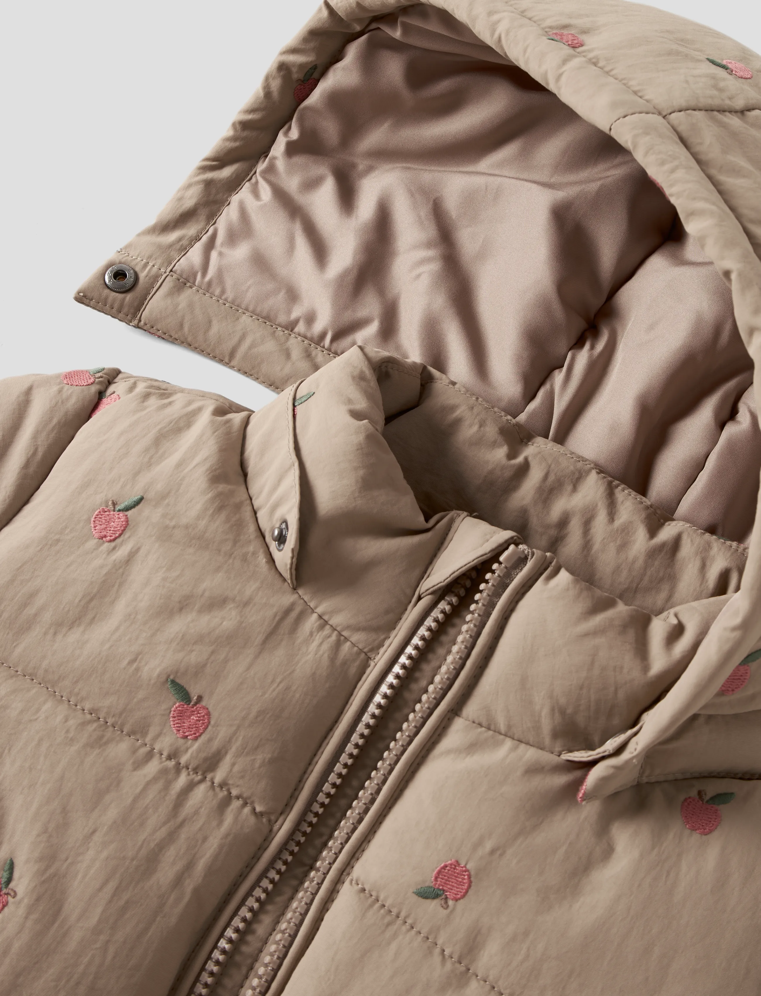 name it - NMFMOLLY PUFFER JACKET LONG1 - silver mink - 3