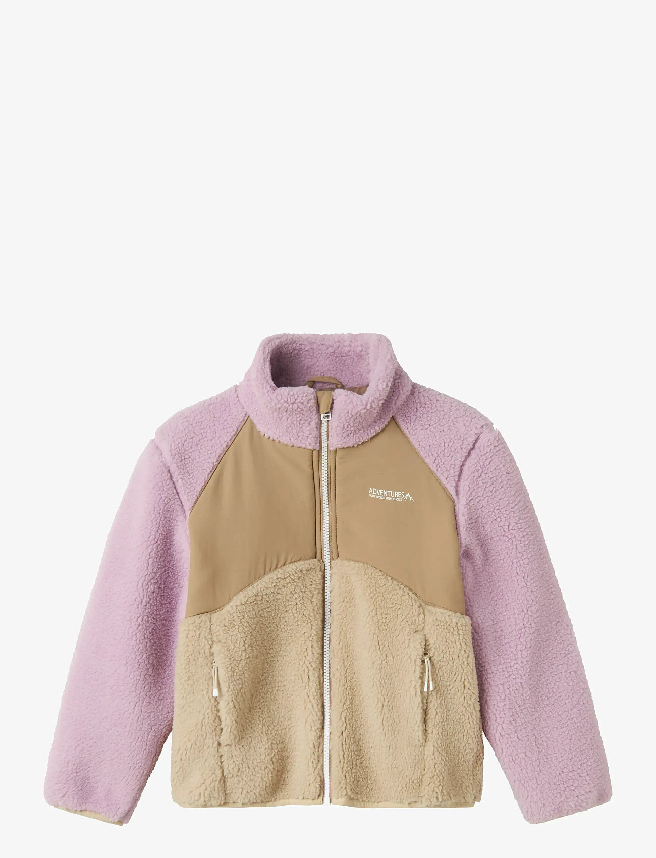 name it - NKFMONICA TEDDY JACKET BLOCK1 - orchid bouquet - 1