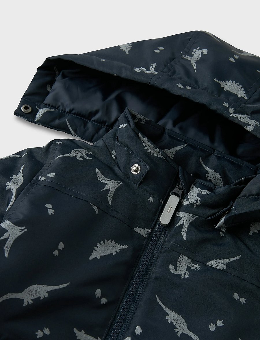 name it - NMMMAX PA JACKET REF AOP NOOS - talvejope - dark sapphire - 4