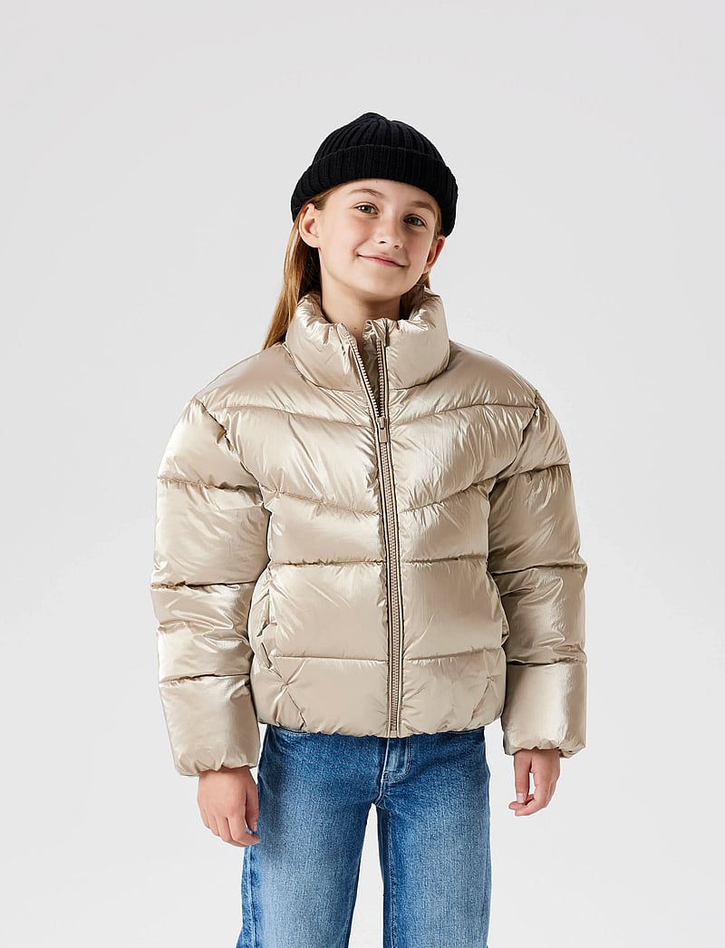 name it - NKFMANON PUFFER JACKET - vinterjackor - frosted almond - 3
