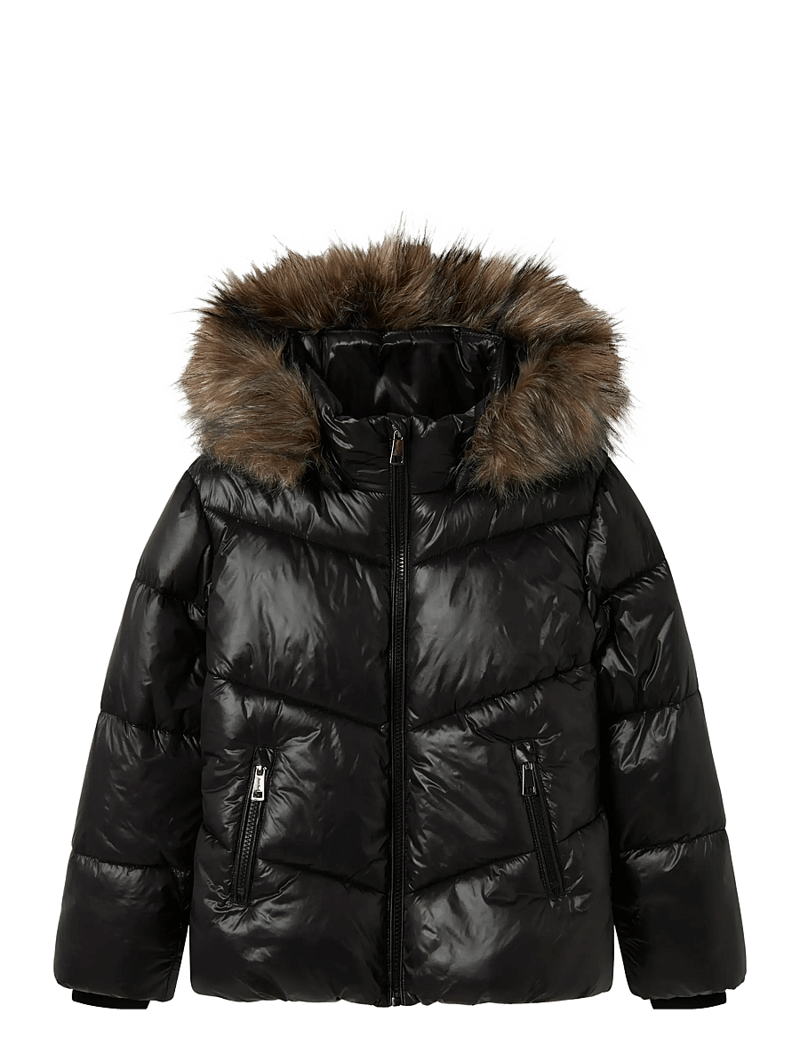 name it - NKFMARION PUFFER JACKET - vinterjackor - black - 1