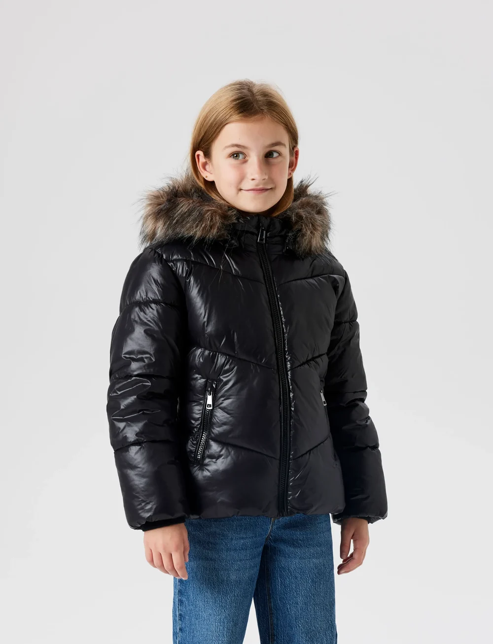 name it - NKFMARION PUFFER JACKET - vinterjakker - black - 3