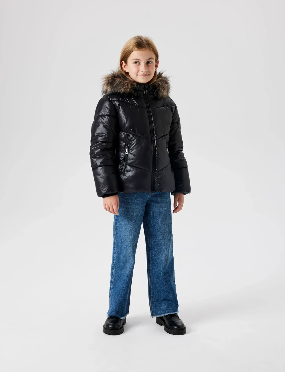 name it - NKFMARION PUFFER JACKET - vinterjakker - black - 4