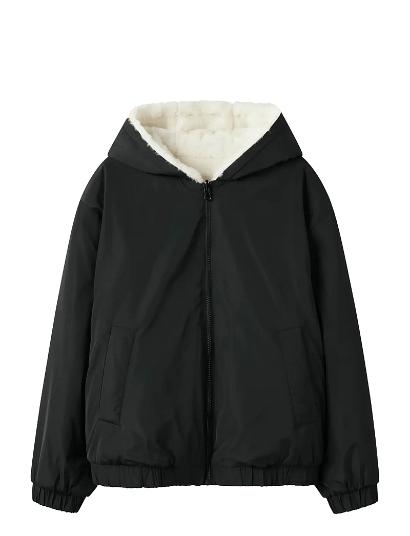 name it - NKFMAYA BOMBER JACKET REV - bomberjakker - black - 0