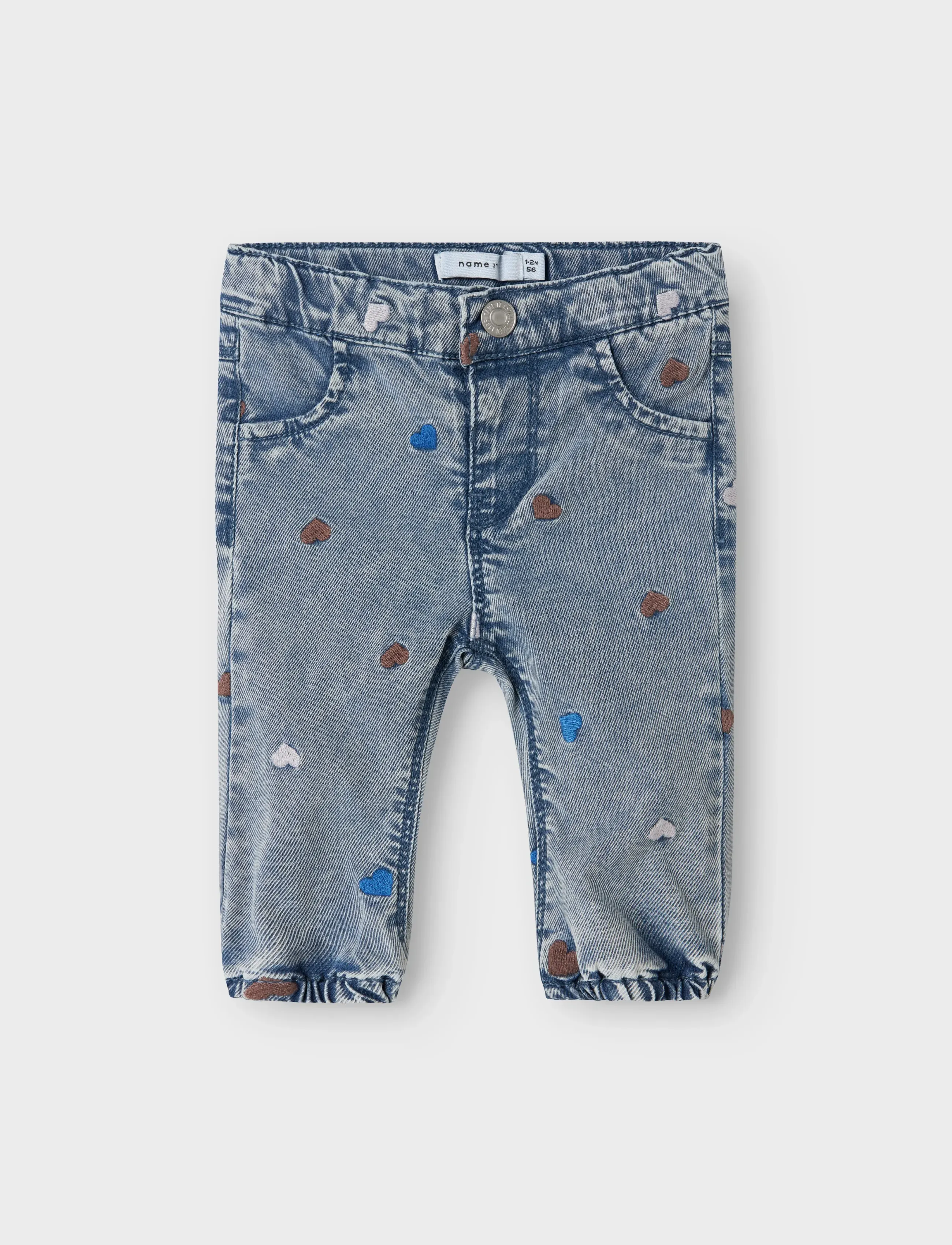 name it NBFROSE SHAPED R EMB JEANS 5321-YB H - Underdele - LIGHT BLUE DENIM / blue