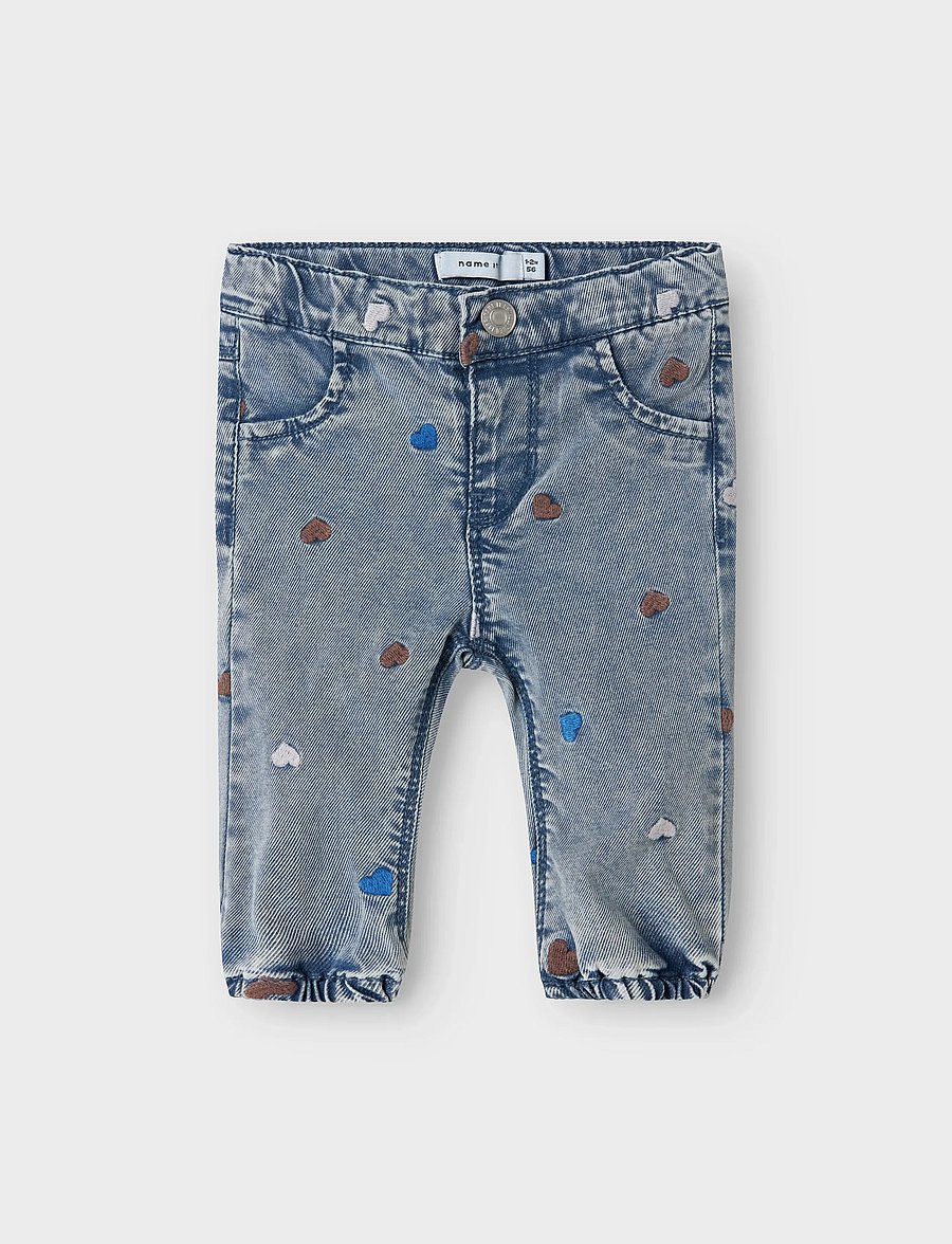 name it - NBFROSE MOM R EMB JEANS 5321-YB H - regular jeans - light blue denim - 0